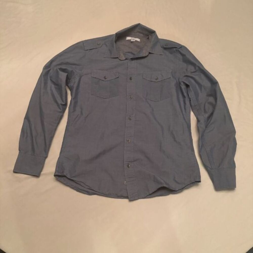 Pd & c grey Button Up with pockets size medium